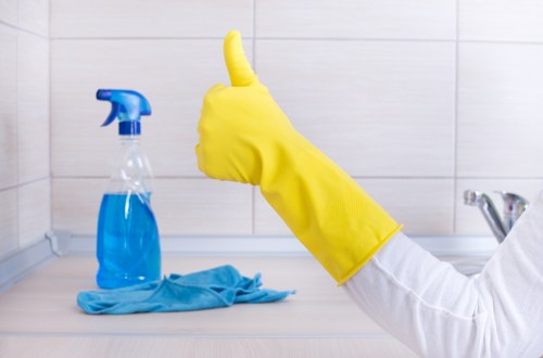 Cleaning supplies and equipment used by One Off Cleaning Crook Log