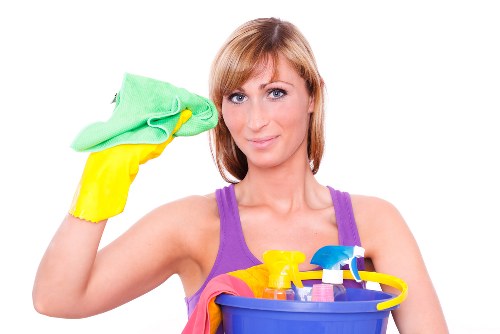 Sanitized bathroom following a comprehensive one-time cleaning